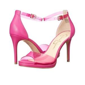 Jessica Simpson Women's Calypso Pink Daisile Ankle Strap Sandals Size 7